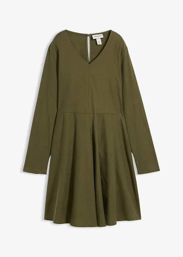 Flanellen jurk van puur katoen, bonprix