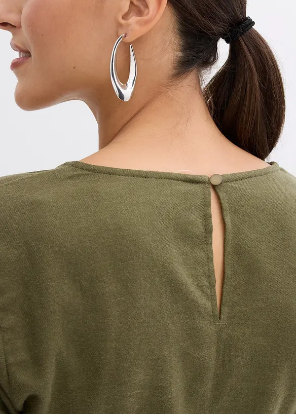 Flanellen jurk van puur katoen, bonprix