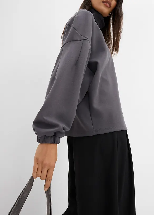 Oversized sweater van scuba, bonprix