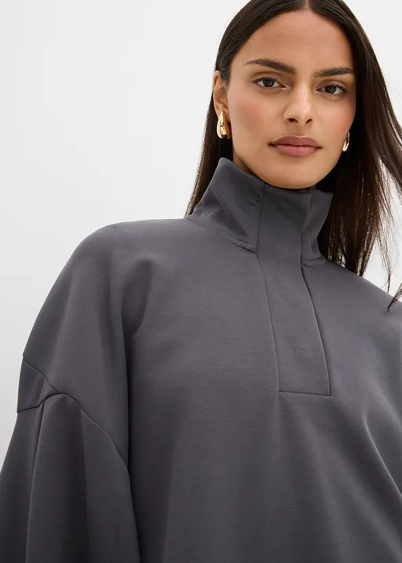 Oversized sweater van scuba, bonprix