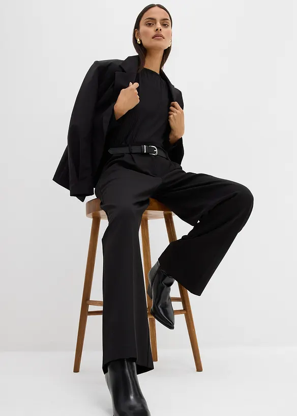 Bandplooibroek van een viscosemix, bonprix