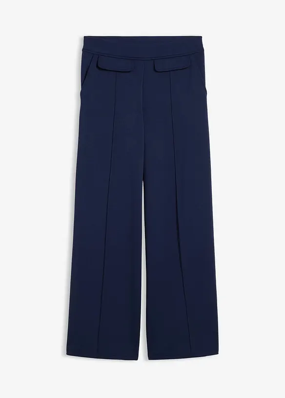 Bootcut broek in een licht glanzende viscosemix, bonprix