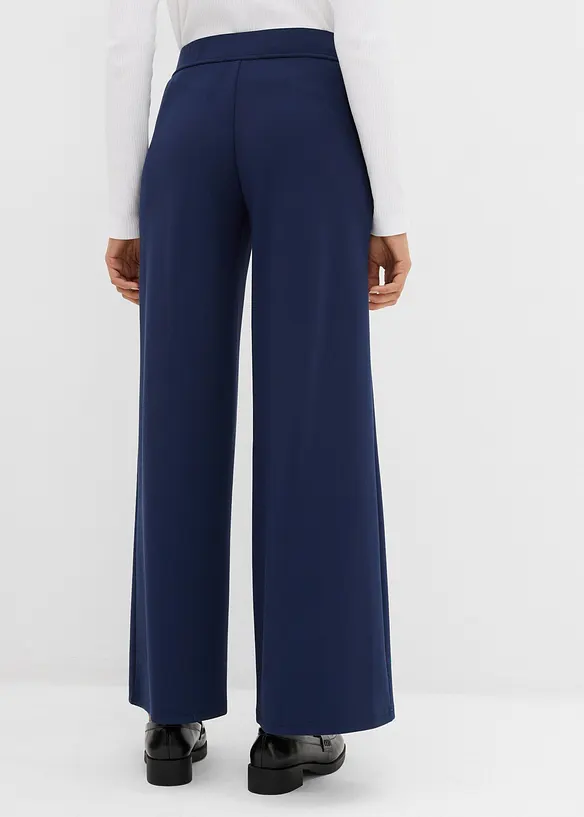 Bootcut broek in een licht glanzende viscosemix, bonprix