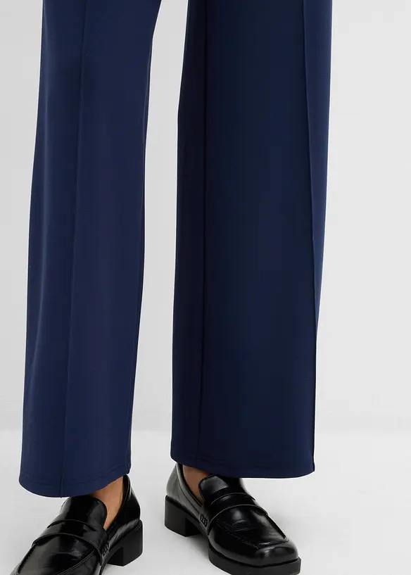 Bootcut broek in een licht glanzende viscosemix, bonprix