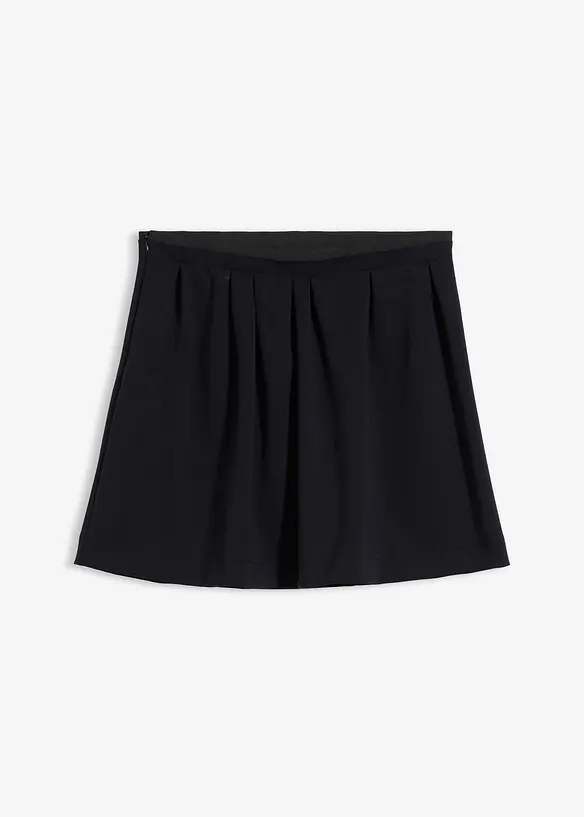 Bandplooirok in een licht glanzende viscosemix, bonprix