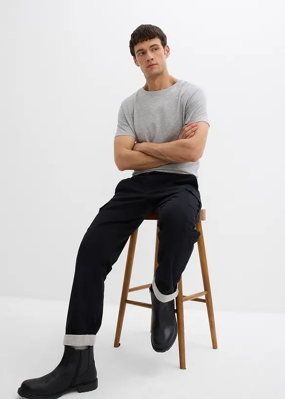 Thermo instapbroek relaxed fit, tapered, bonprix