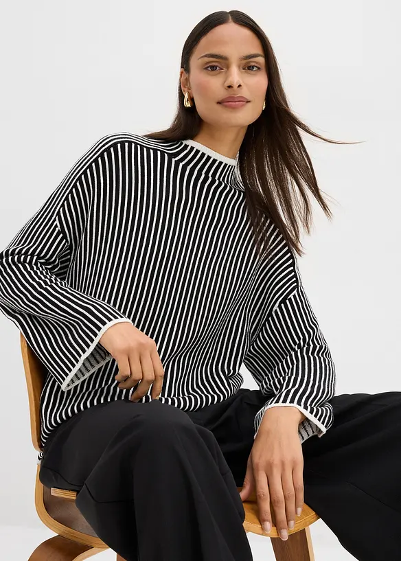 Trui met turtleneck van viscose-mix, bonprix
