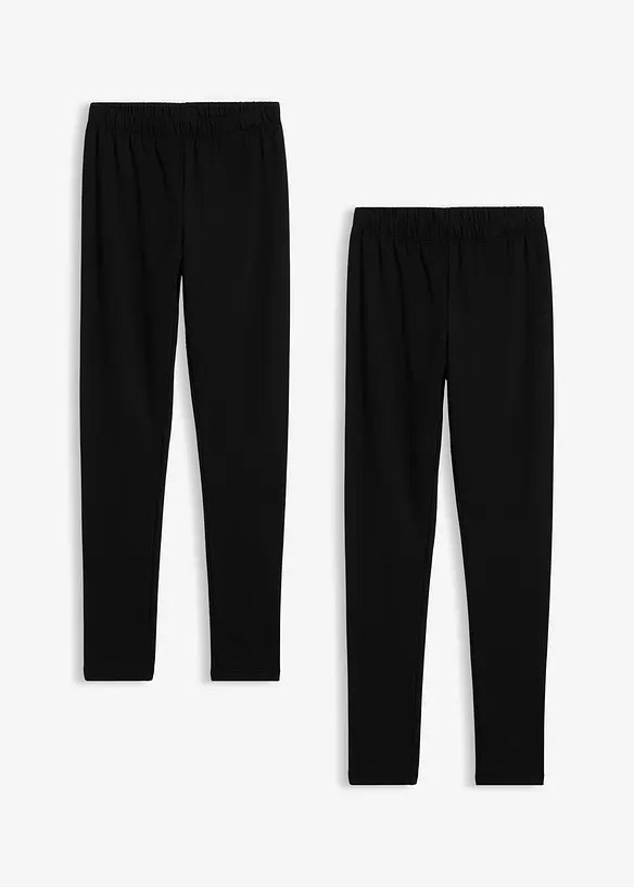 Thermo legging van een elastische katoenmix (set van 3), bonprix