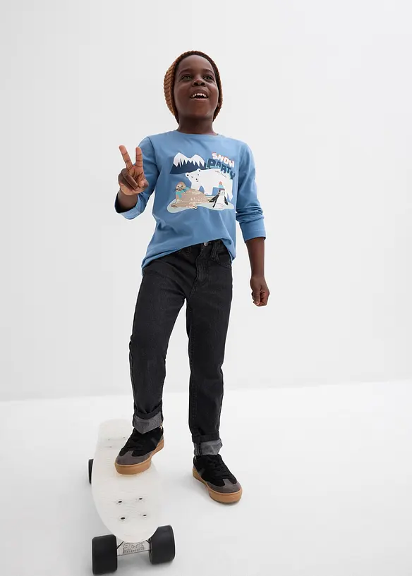 Longsleeve met biologisch katoen (set van 3), bonprix