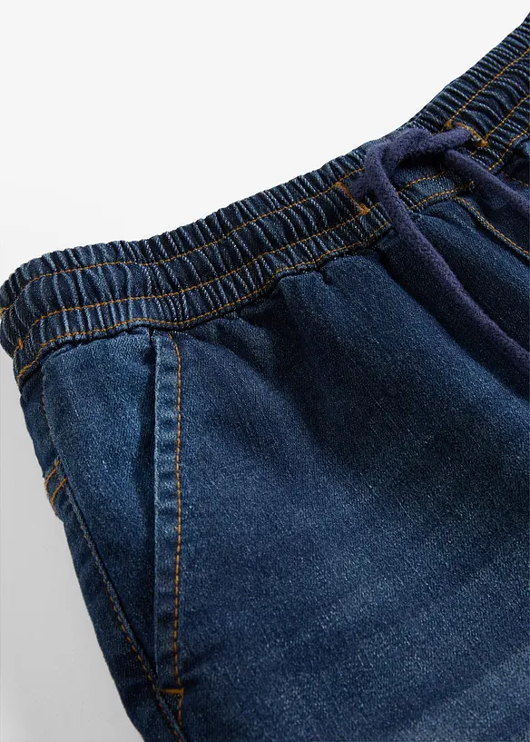 Regular Fit thermo instapjeans met jersey voering, straight, bonprix