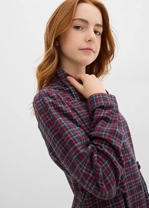 Overhemdjurk van flanel, bonprix