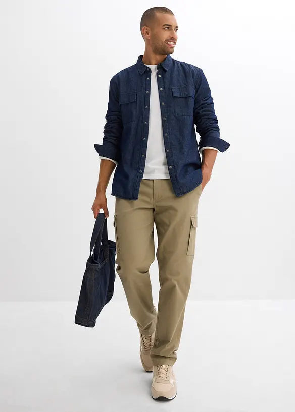 Spijkerhemd, warm gevoerd, bonprix