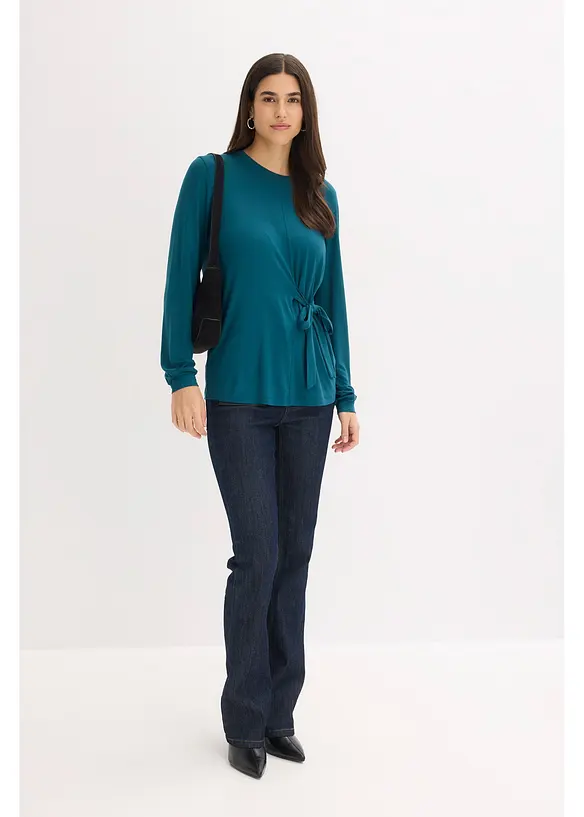 Longsleeve in een zachte viscosemix, bonprix