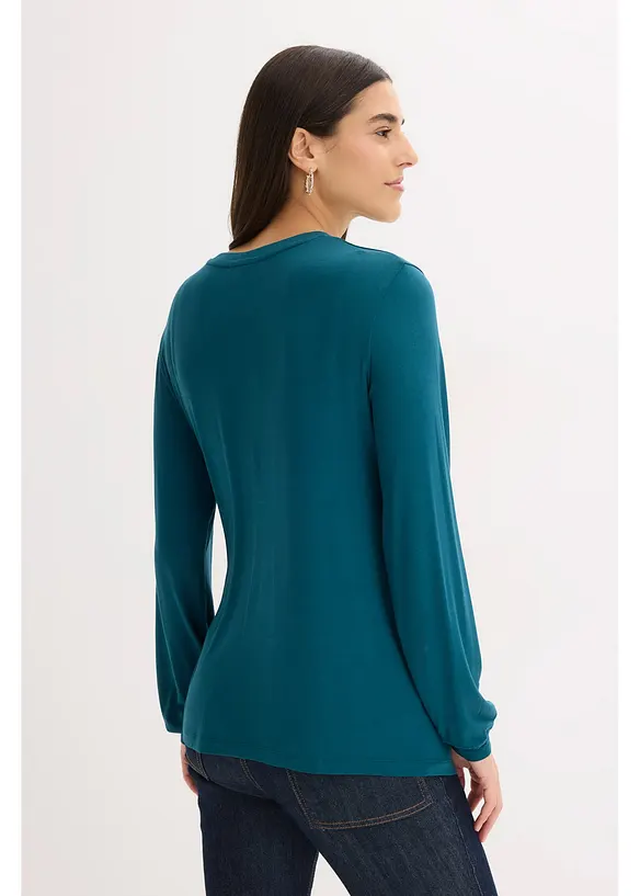 Longsleeve in een zachte viscosemix, bonprix