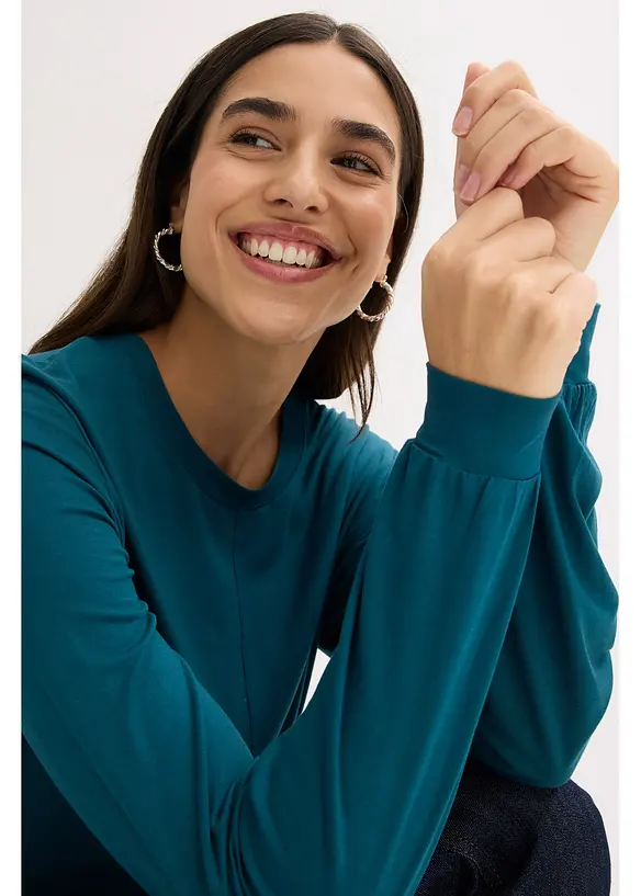 Longsleeve in een zachte viscosemix, bonprix