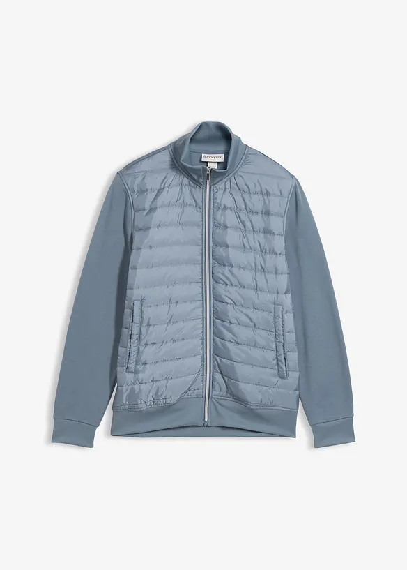 Sweatvest van een materiaalmix, bonprix