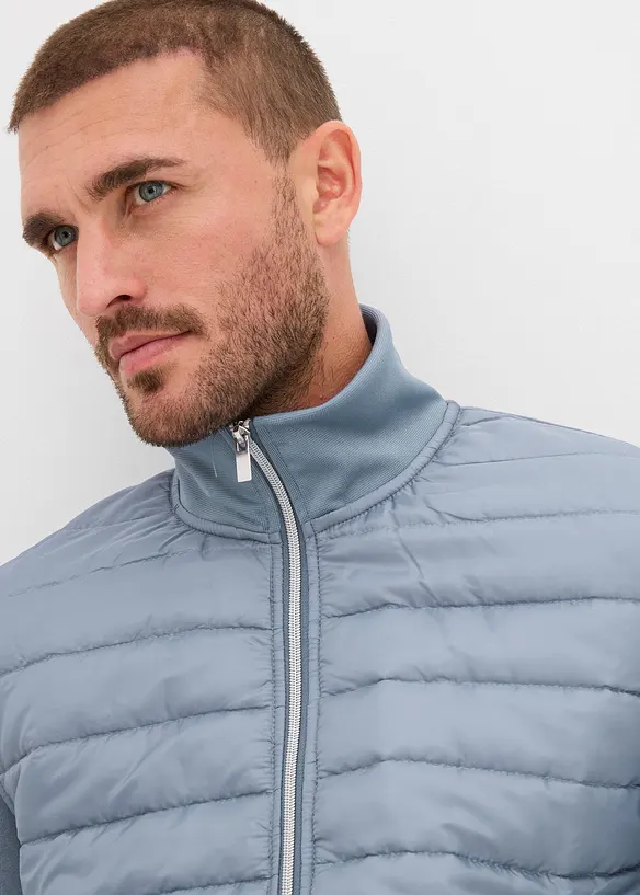 Sweatvest van een materiaalmix, bonprix