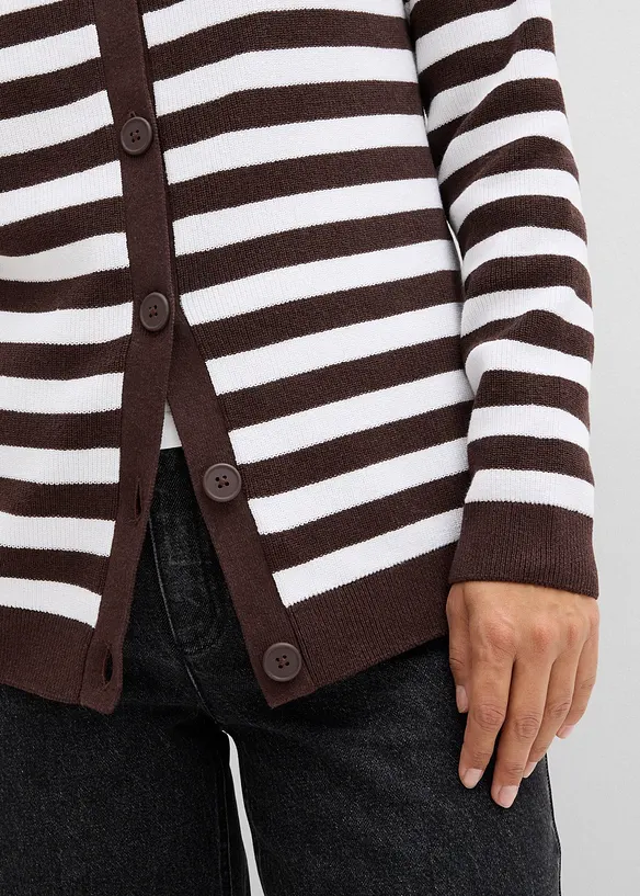 Fijn gebreid vest, ronde hals, bonprix