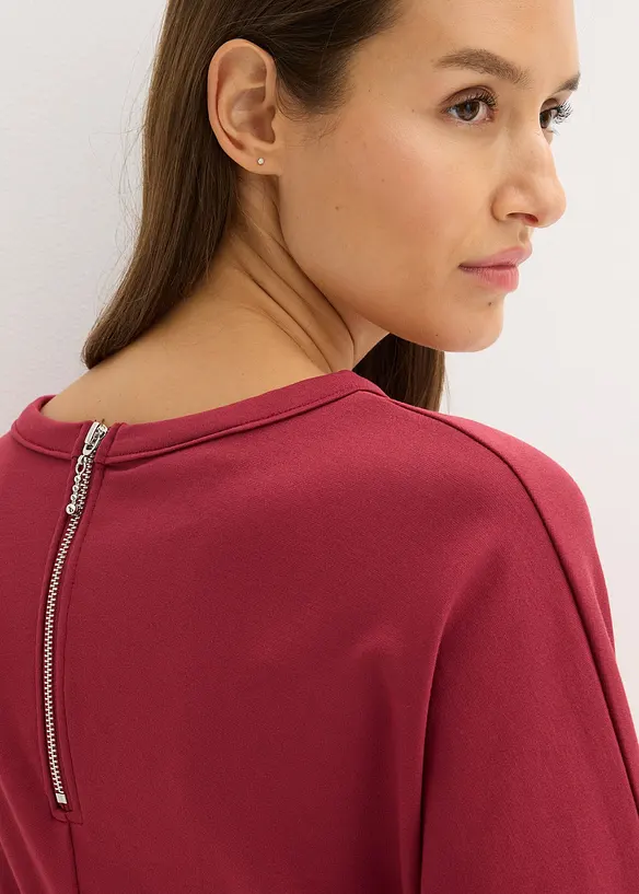 Midi jurk van comfortabel Punto di Roma, bonprix