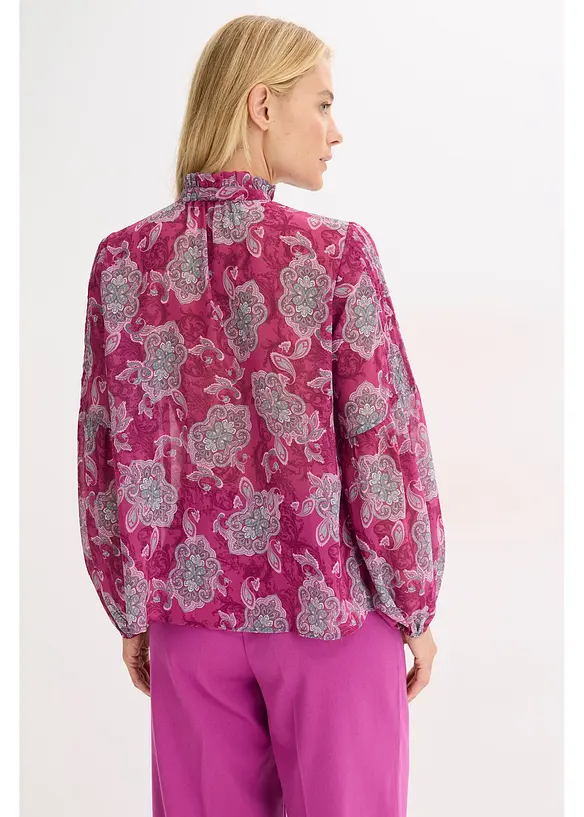 Satijnen tuniek met biezen, bonprix