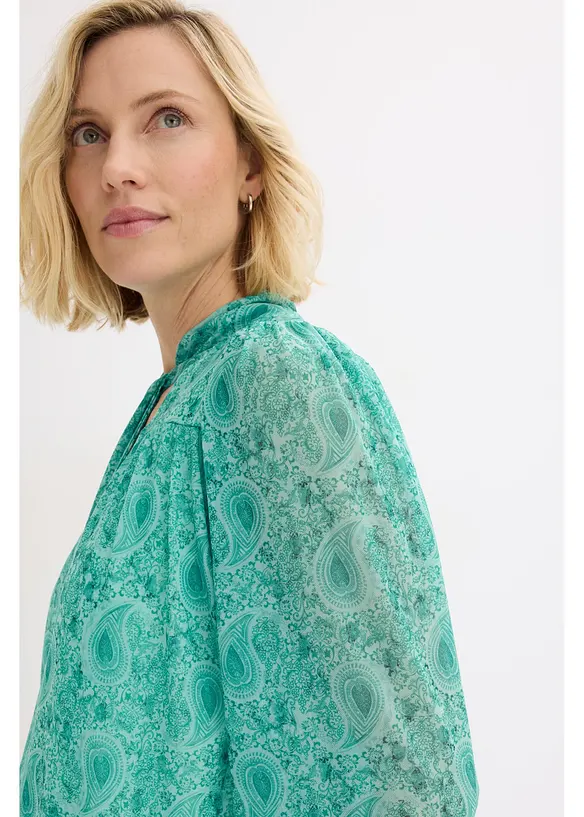 Longsleeve van elegant mesh, bonprix