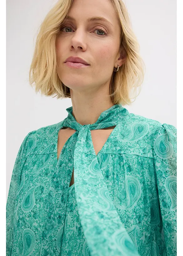 Longsleeve van elegant mesh, bonprix