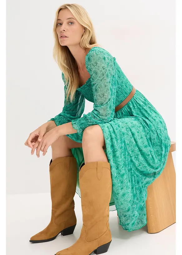 Jersey maxi jurk, bonprix