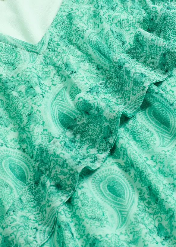 Longsleeve van elegant mesh, bonprix