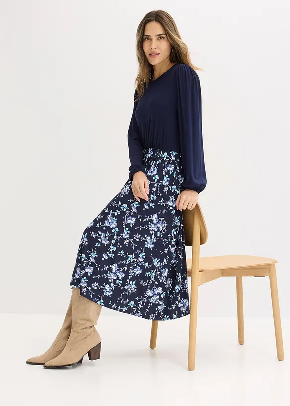 Jersey jurk in een viscosemix, bonprix