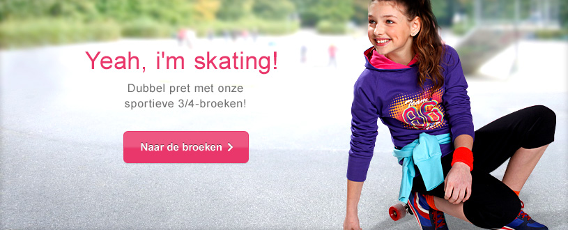 Sportieve sweatbroeken in trendy 3/4-model voor coole girls.