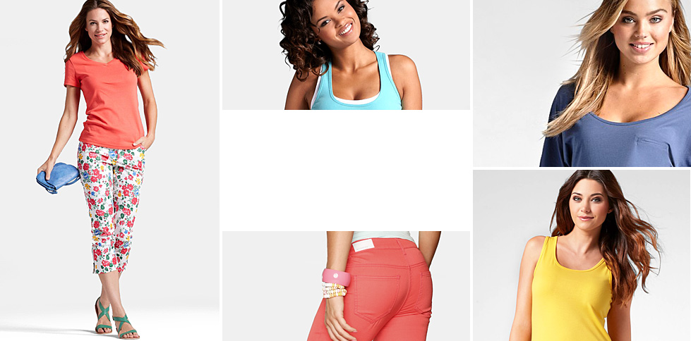 Musthaves in vele kleuren. Basics in zomerse kleuren.