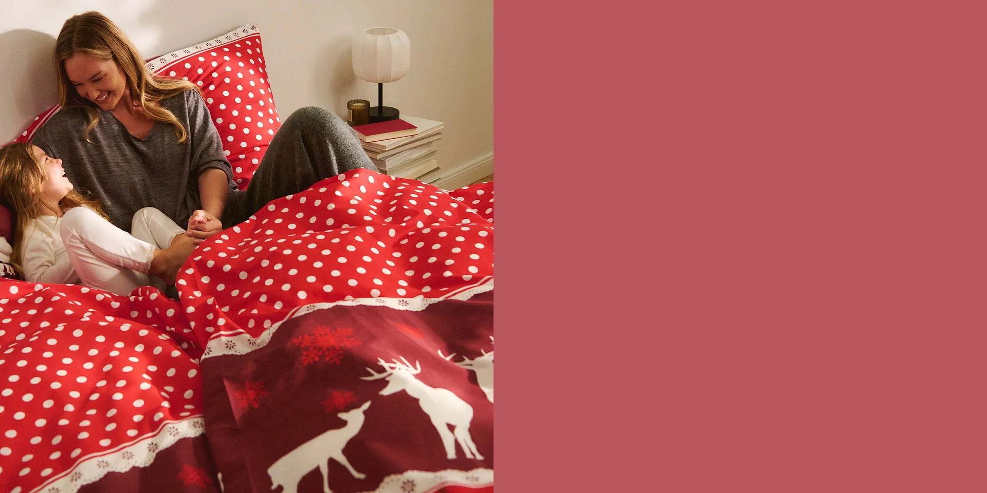 Geruit dekbedovertrek voor knusse winteravonden.