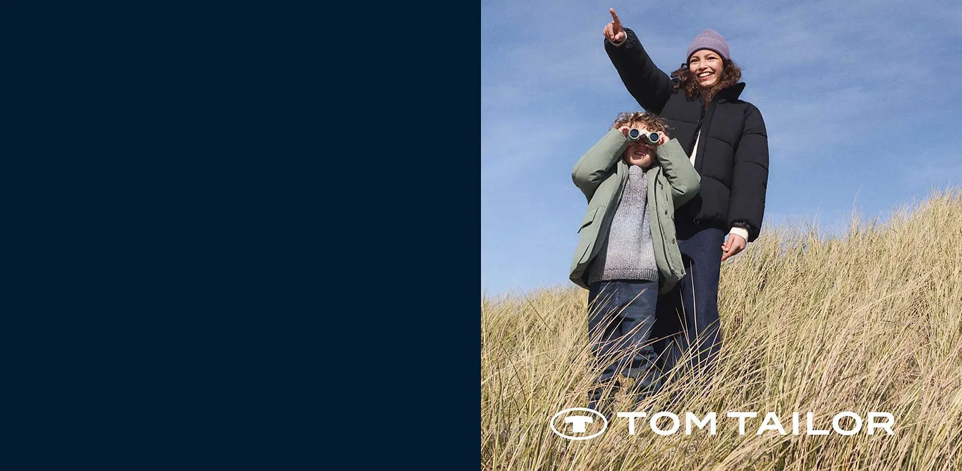 Warme winterjassen en truien van Tom Tailor beschermen tegen de kou.