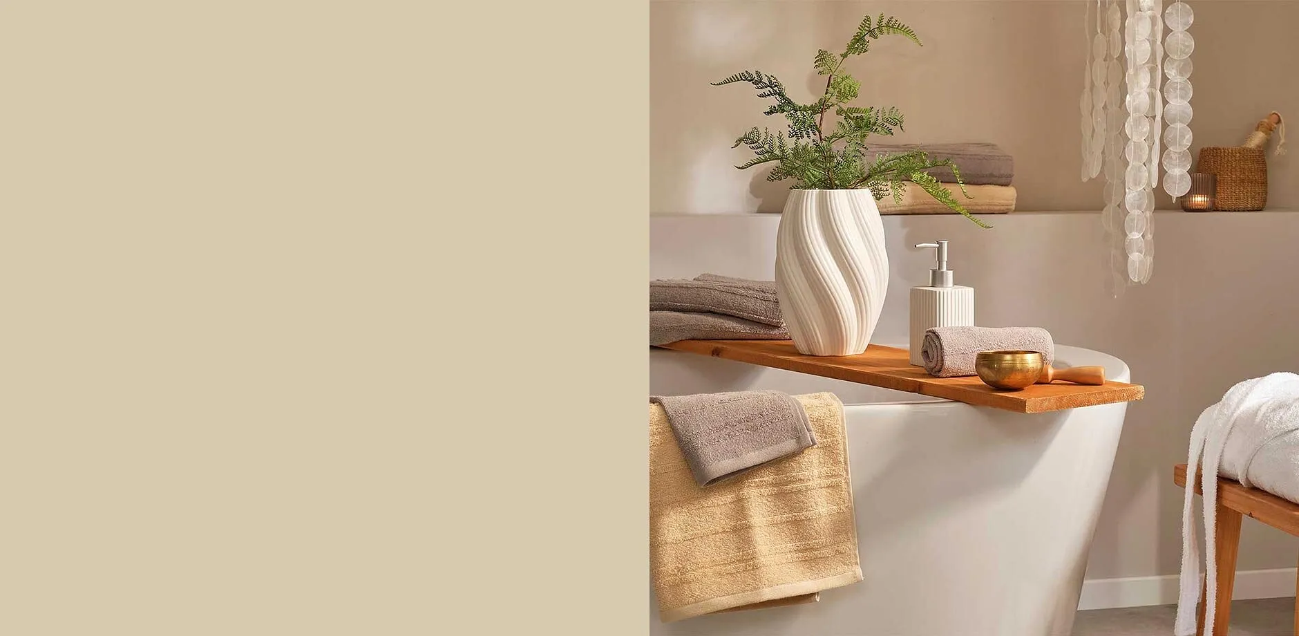 Wellnessoase in de badkamer.