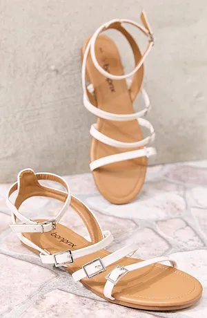 Dames - Sandalen - crèmewit