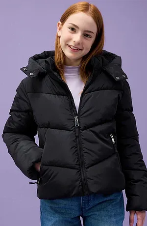 Kinderen - Puffer jacket - zwart
