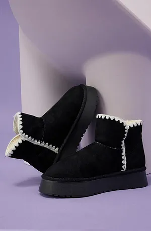 Kinderen - Plateau boots - zwart