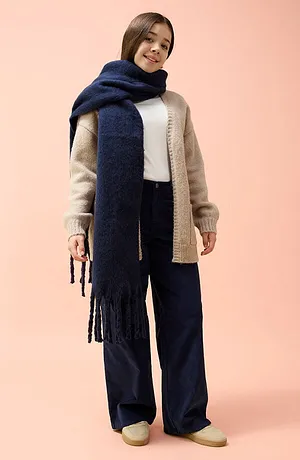 Kinderen - Corduroy broek - donkerblauw