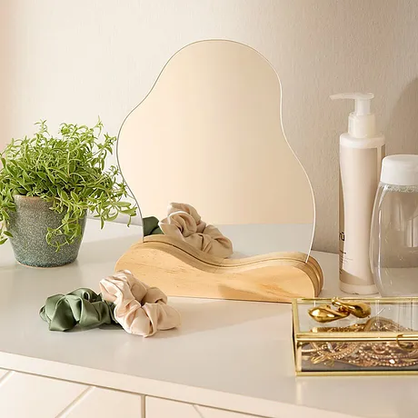 Wonen & Tuin - Decoratieve spiegel - ecru