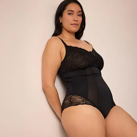 Dames - Corrigerende body, medium corrigerend - zwart