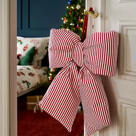 Wonen - Hangdecoratie strik - rood/wit