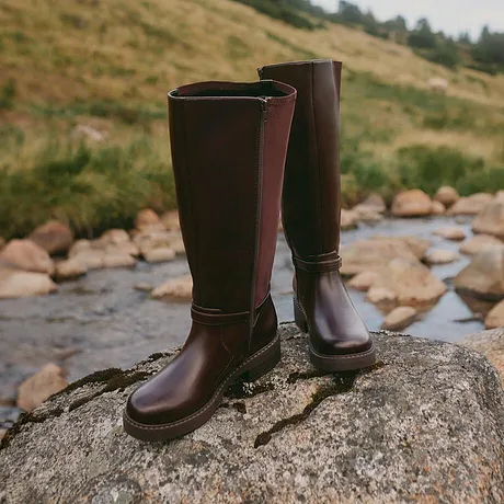 Dames - Laarzen - donkerbruin