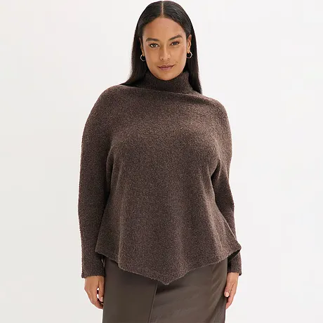 Bruine coltrui met asymmetrische zoom.