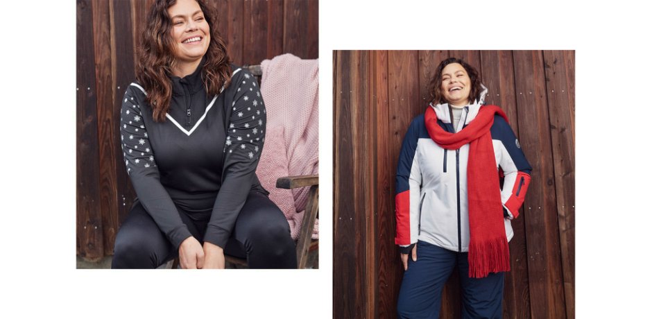 Dames - Outdoor ski-jas met ventilatieopeningen, waterdicht - wit/donkerblauw