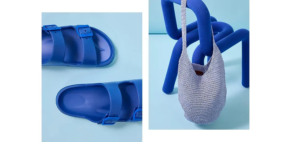 Dames - Slippers - gletsjerblauw