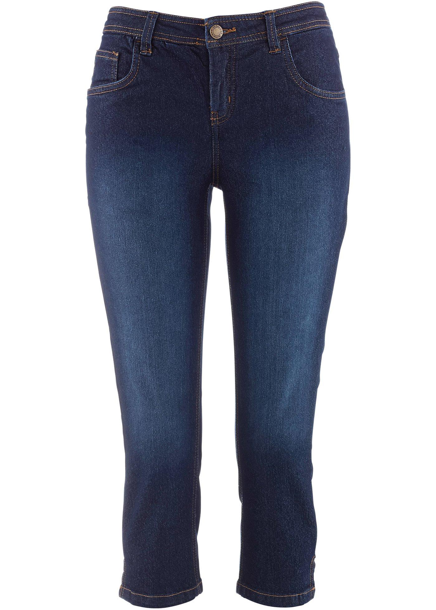 Comfort stretch capri jeans