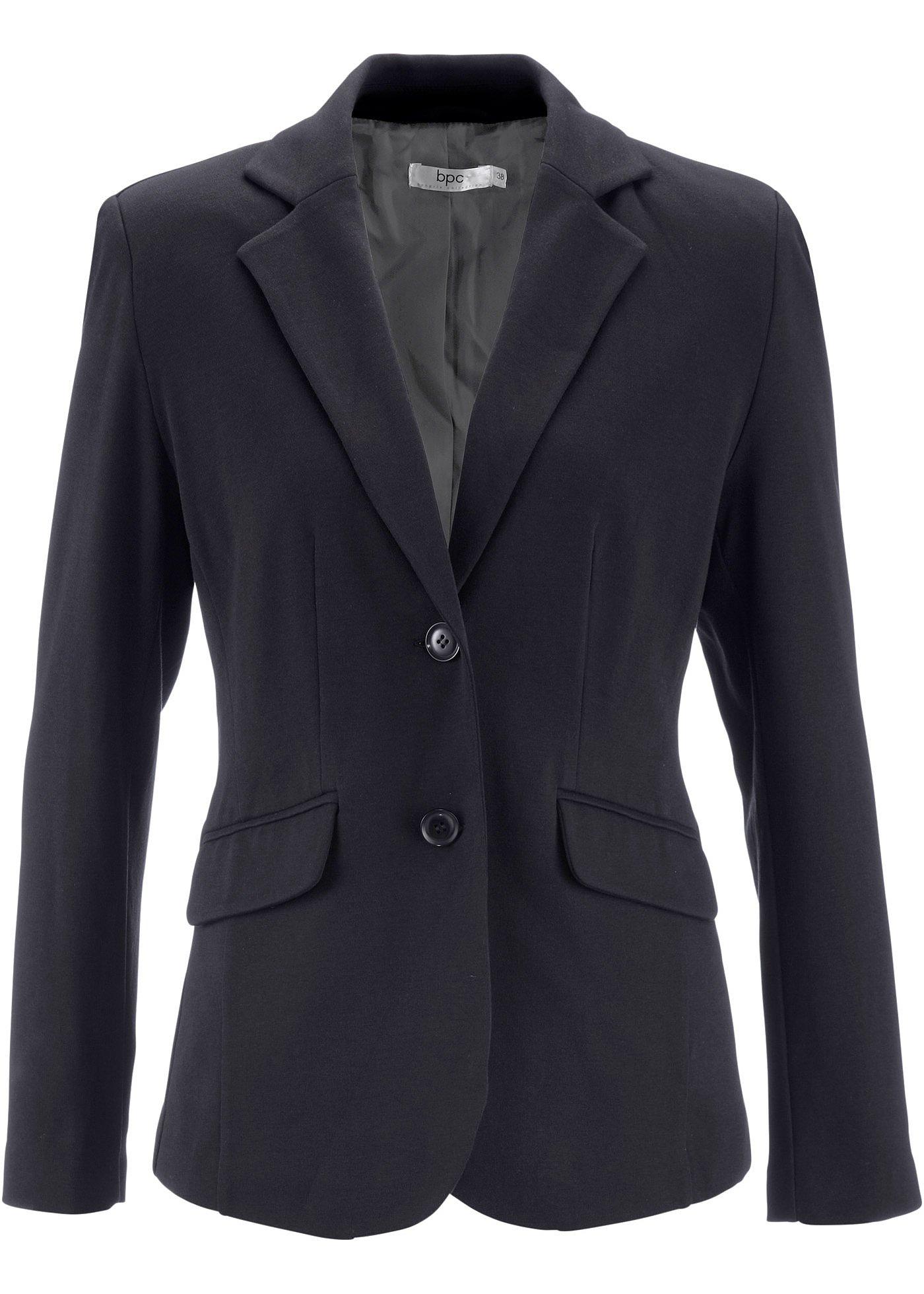 Getailleerde blazer van katoen-jersey