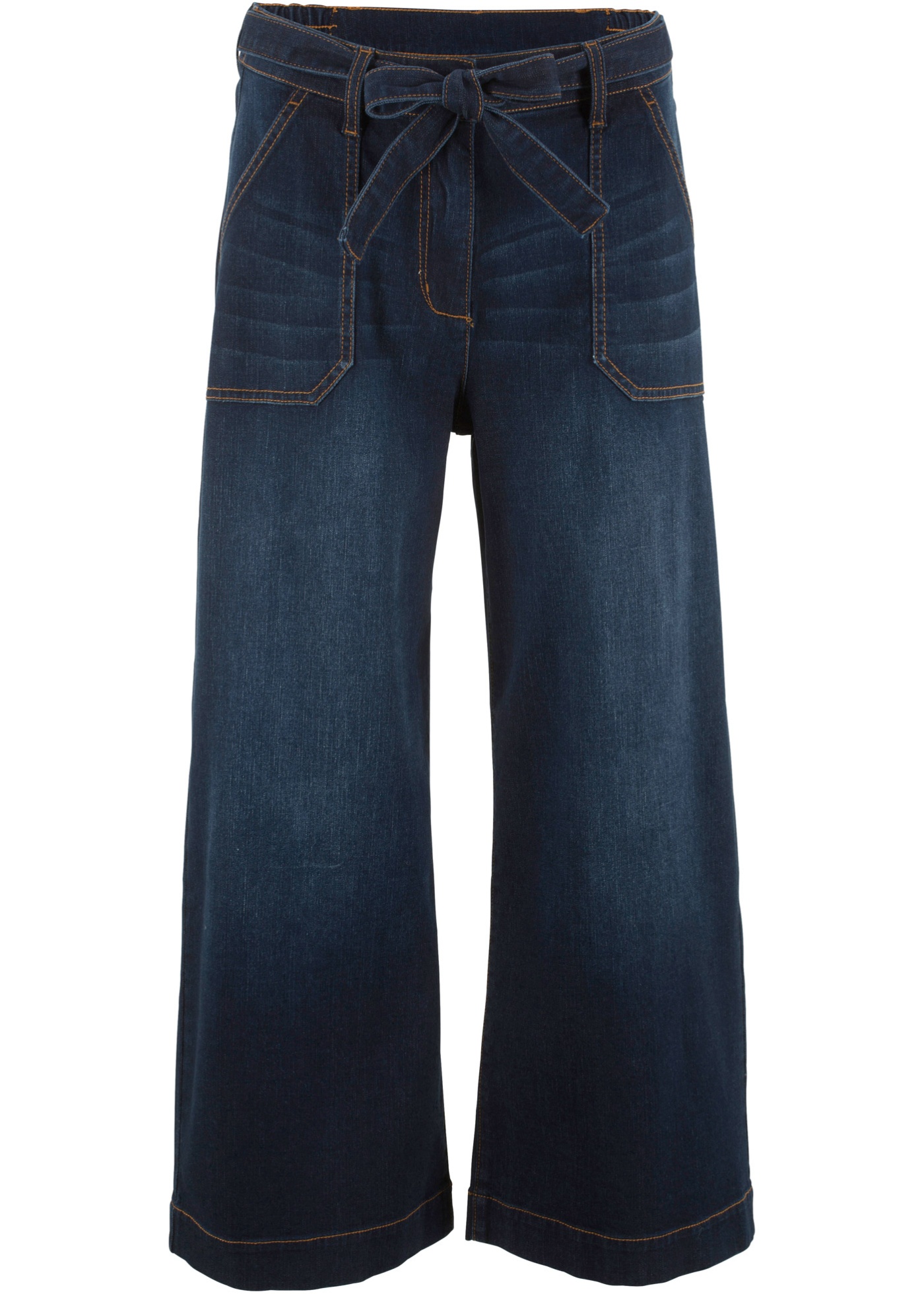 7/8 high waist ultra soft jeans met comfortband, loose fit