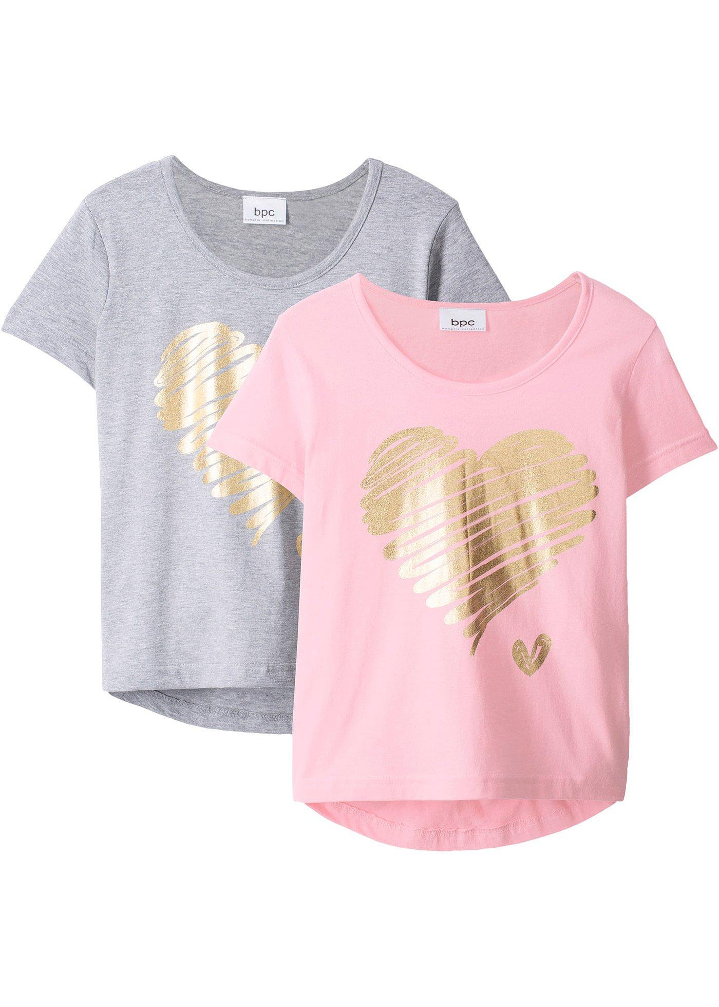 Meisjes T-shirt (set van 2) met katoen