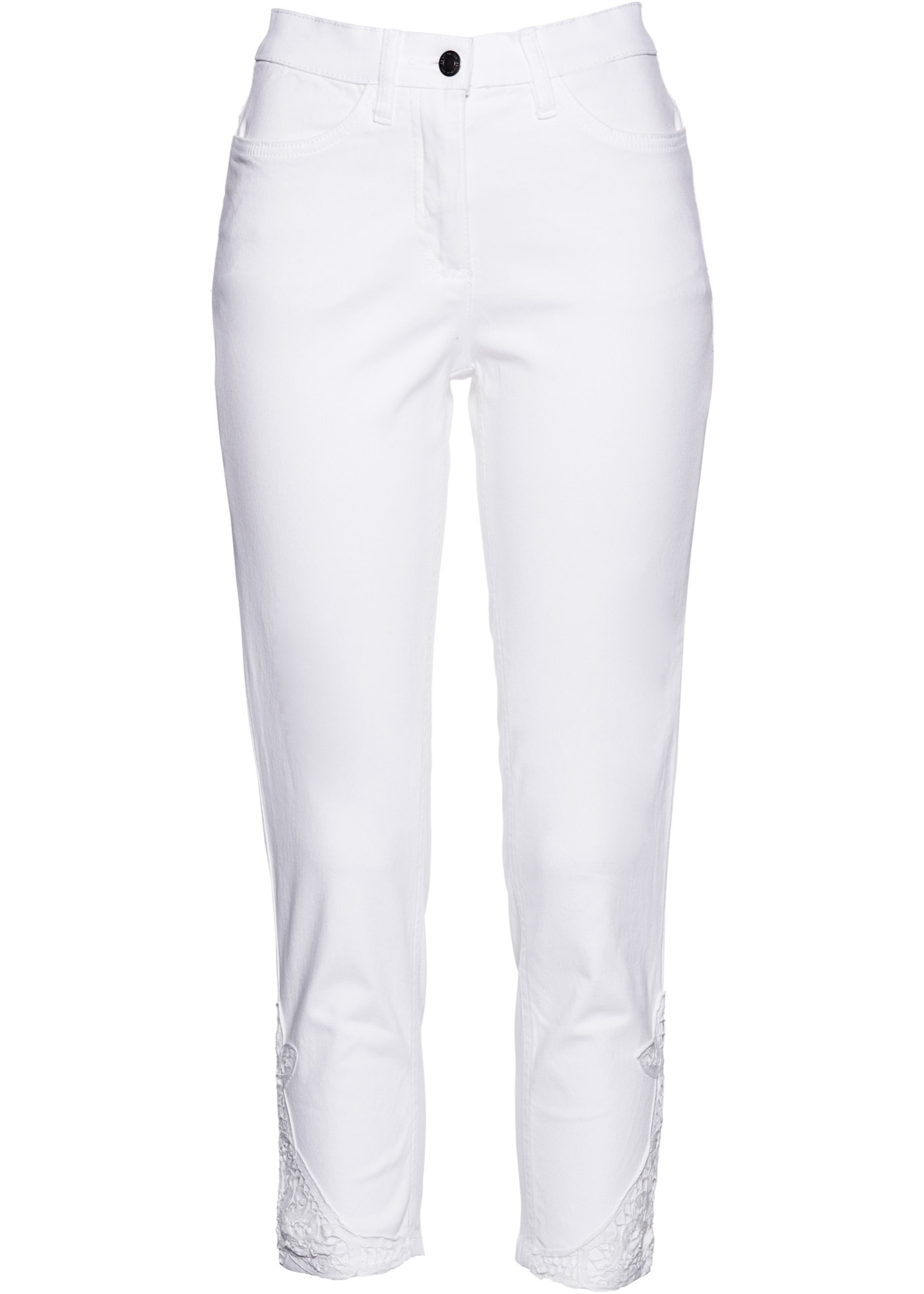 7/8 stretch jeans met kant